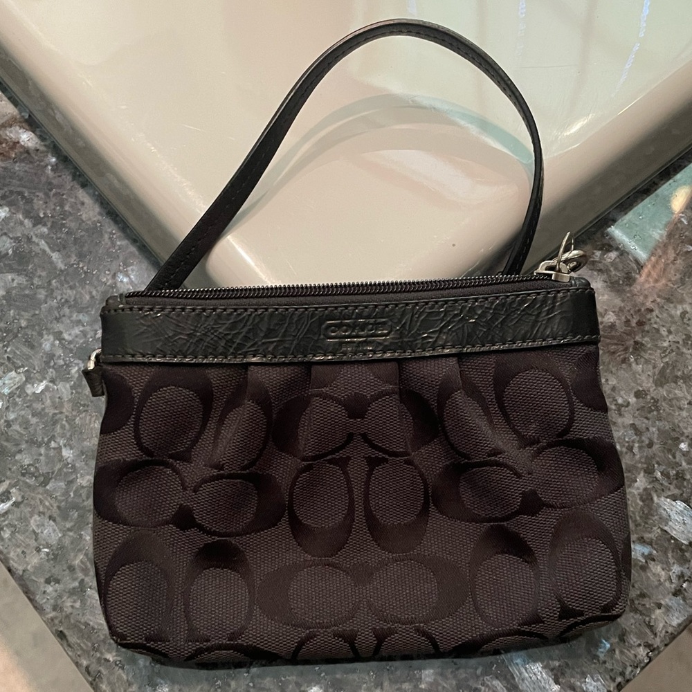 Black Coach Wristlet